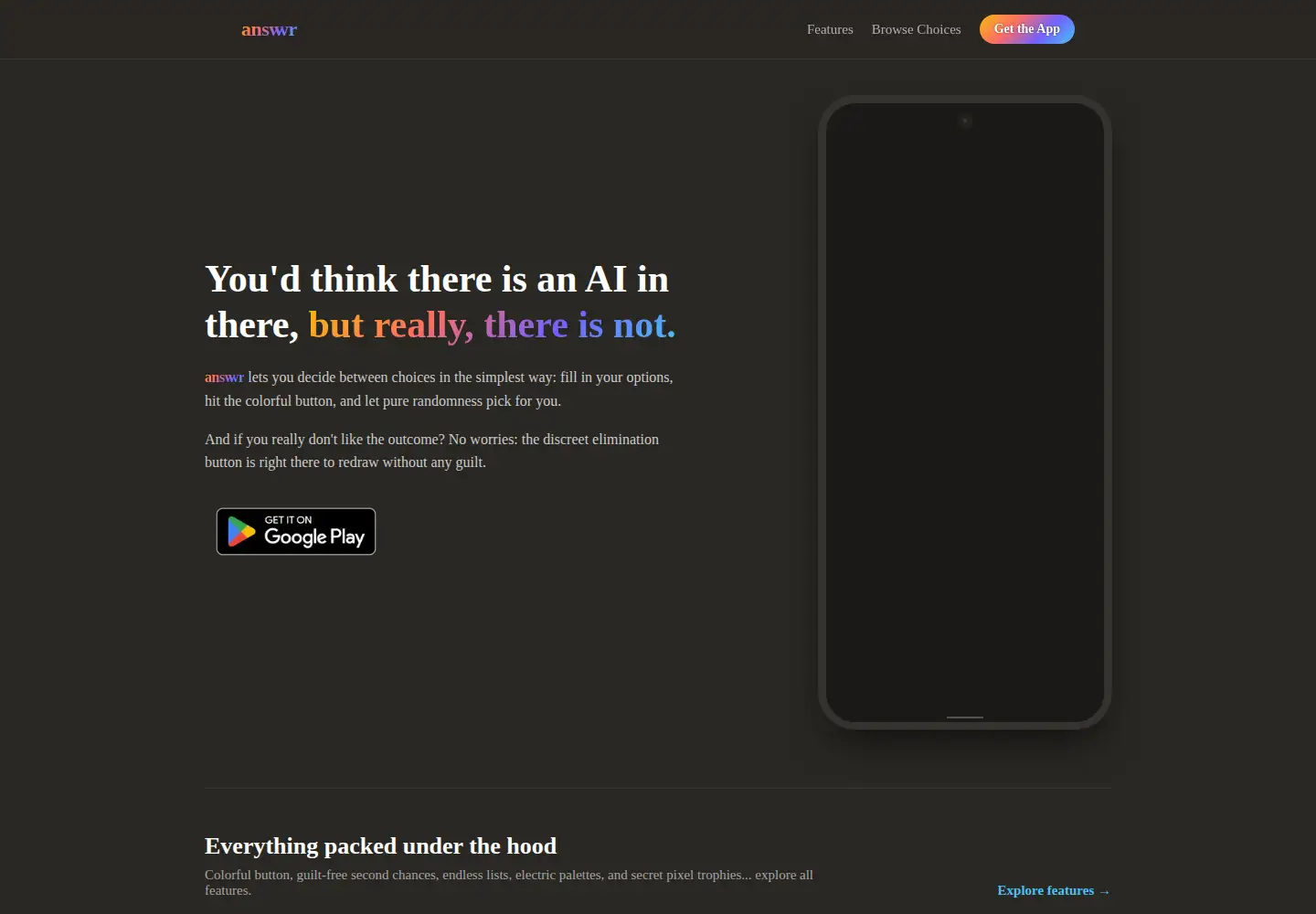 Screenshot of answwr.com
