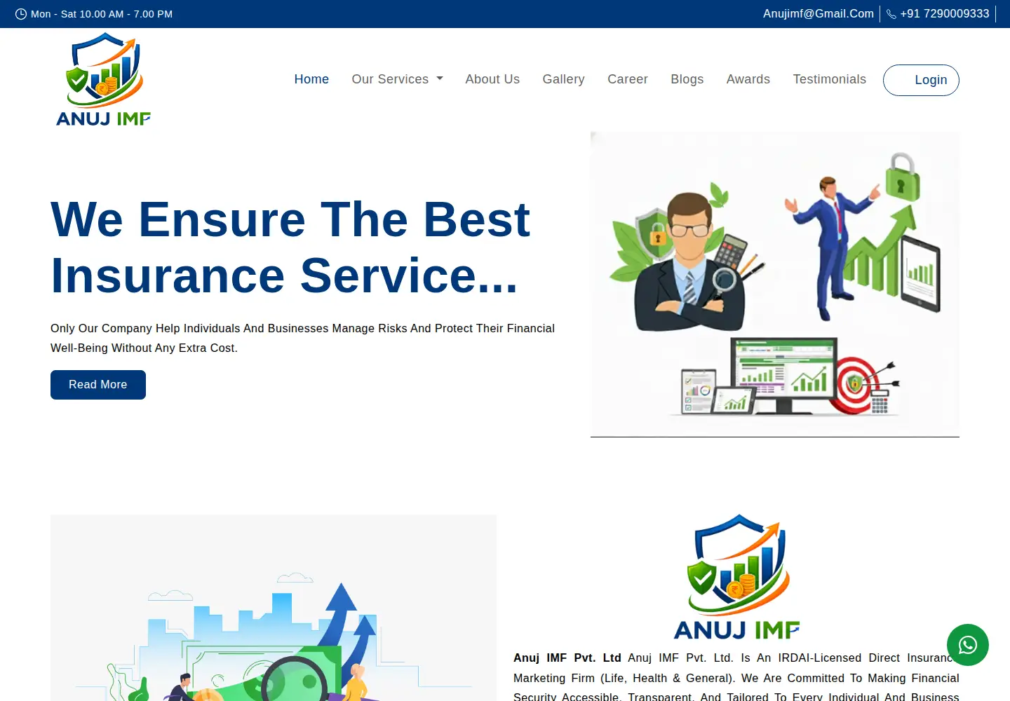 Captured homepage of anujimf.com in the current scan