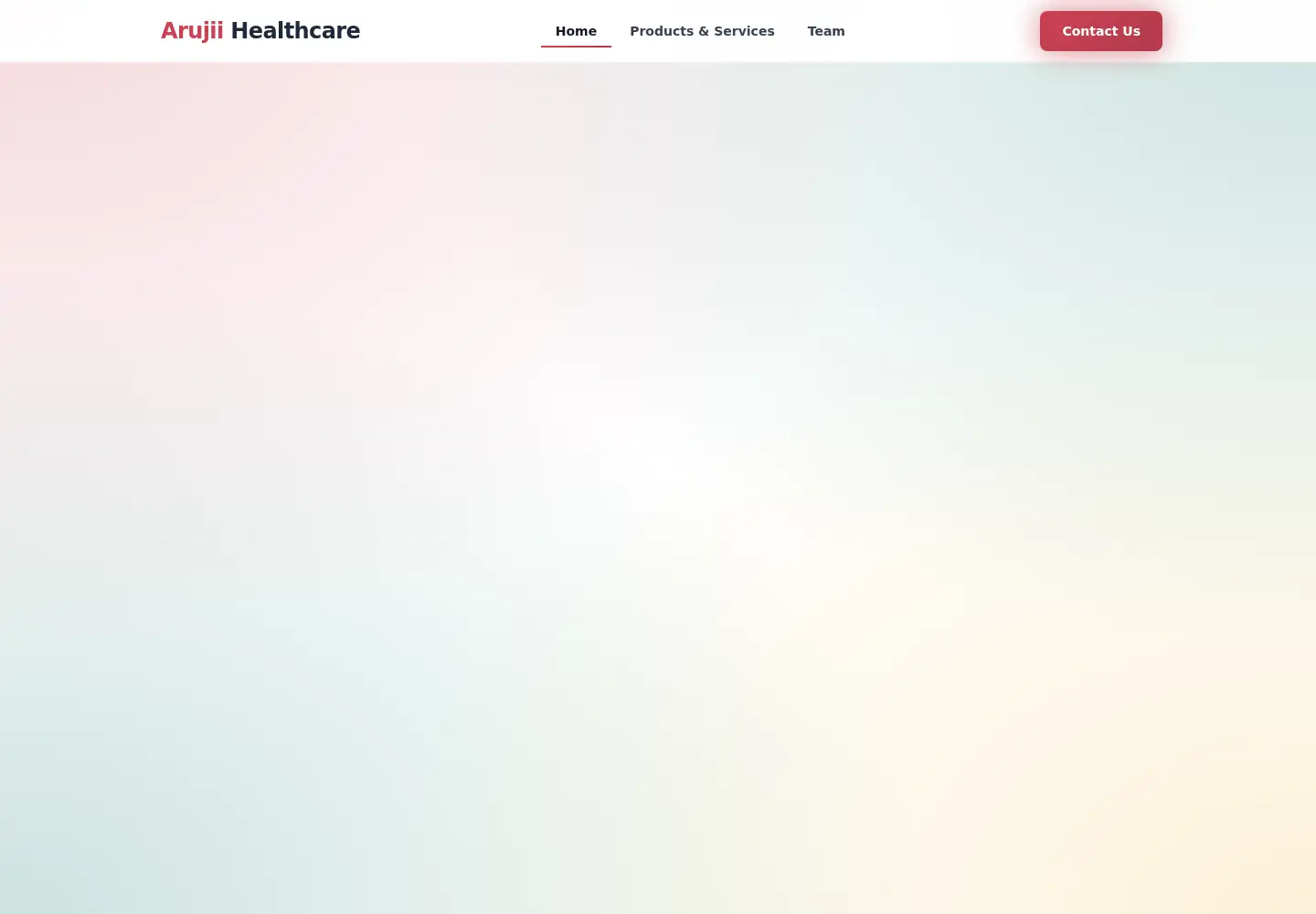 Screenshot of arujiihealthcaresolutions.com