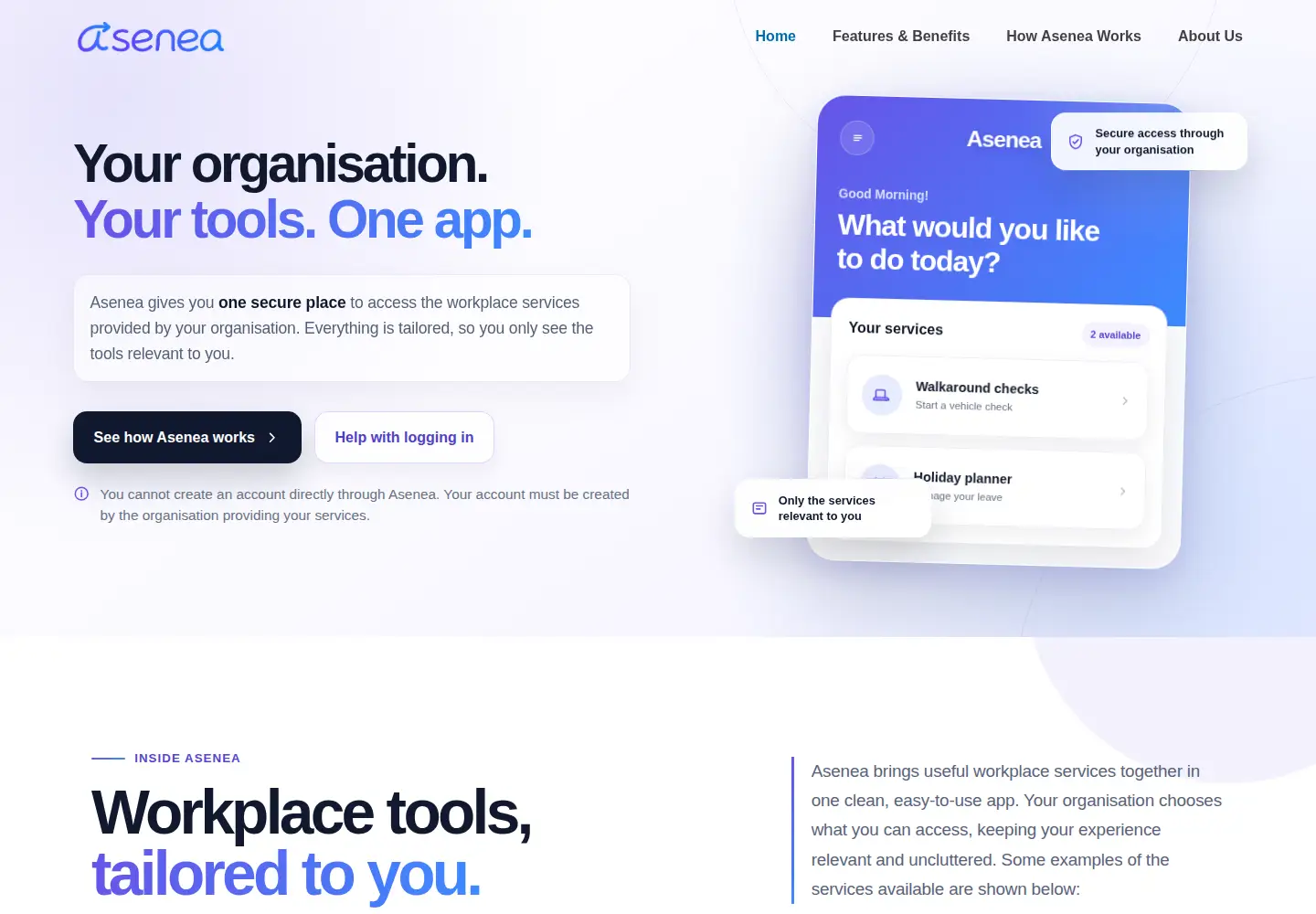 Screenshot of asenea.com