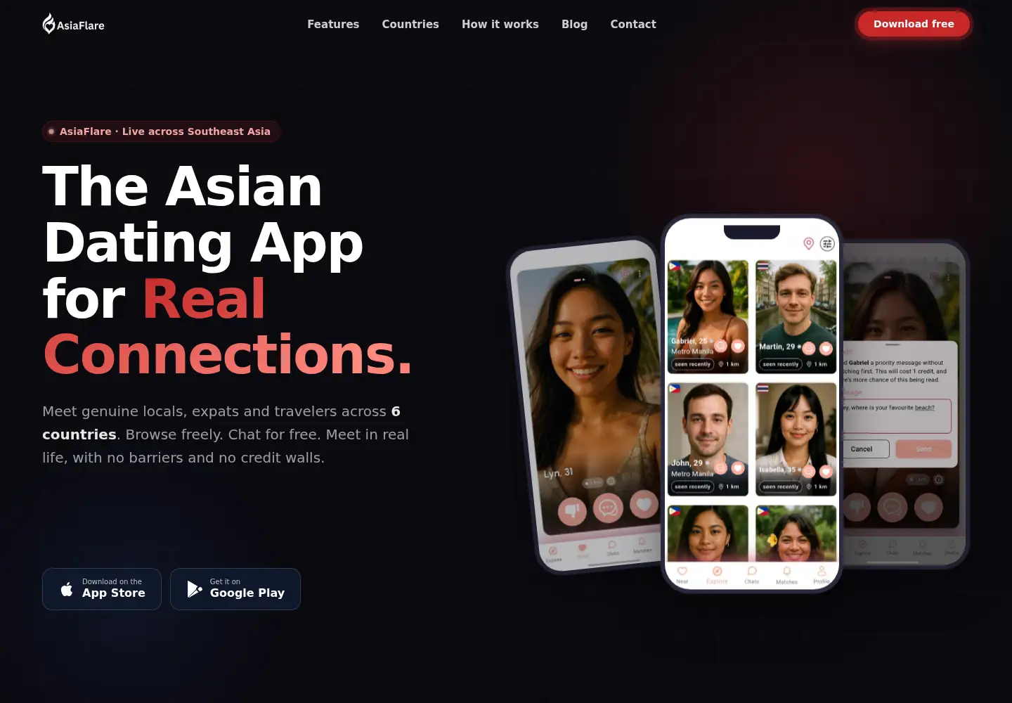 Captured homepage of asiaflareapp.com in the current scan