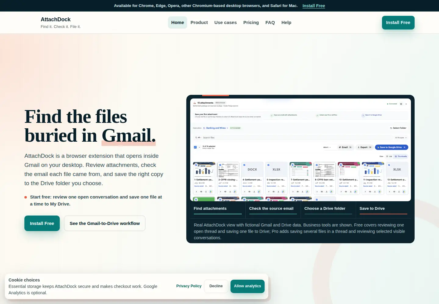 Screenshot of attachdock.com