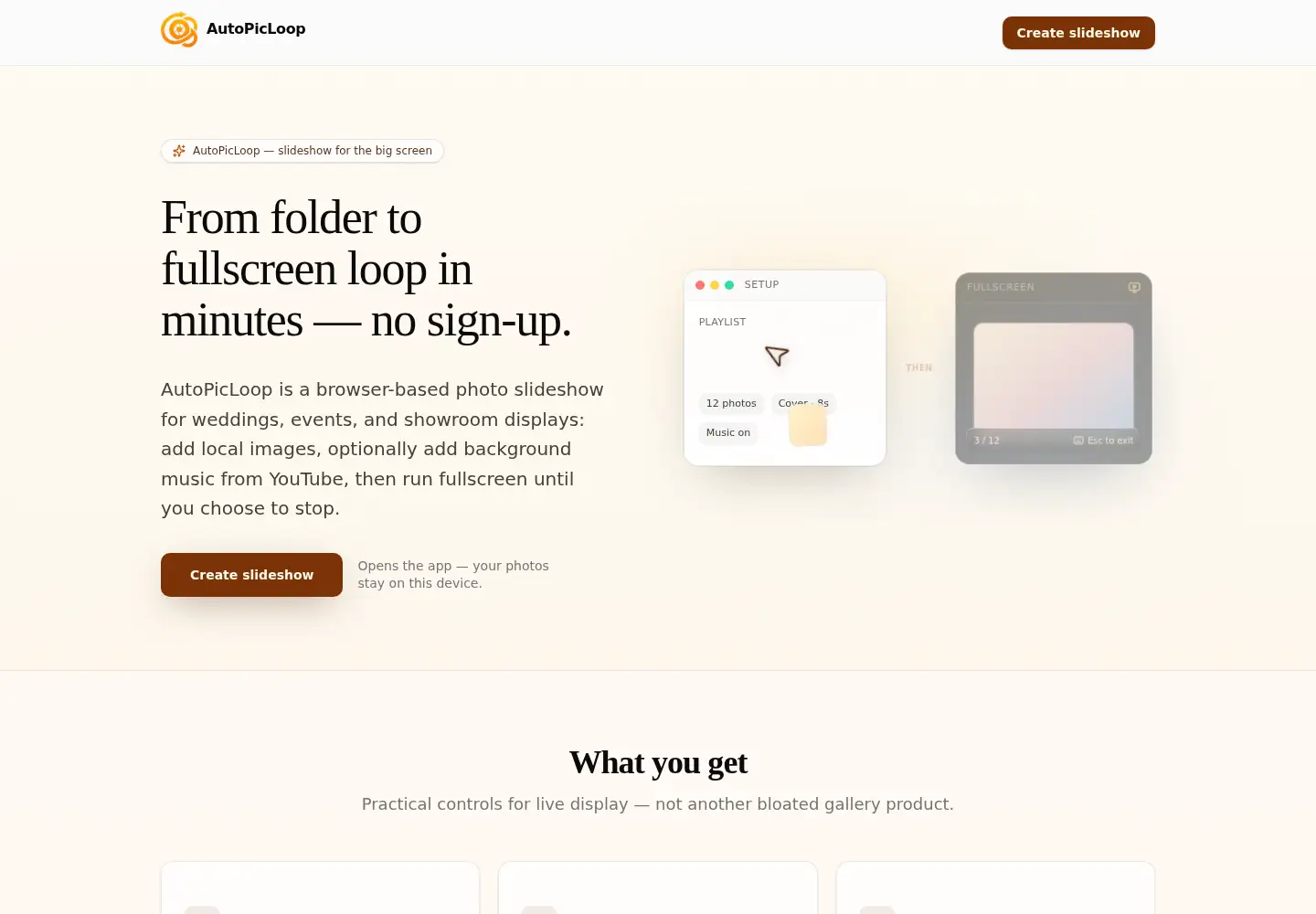 Screenshot of autopicloop.com