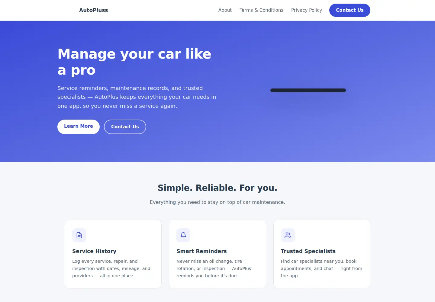 Screenshot of autoplusapp.com