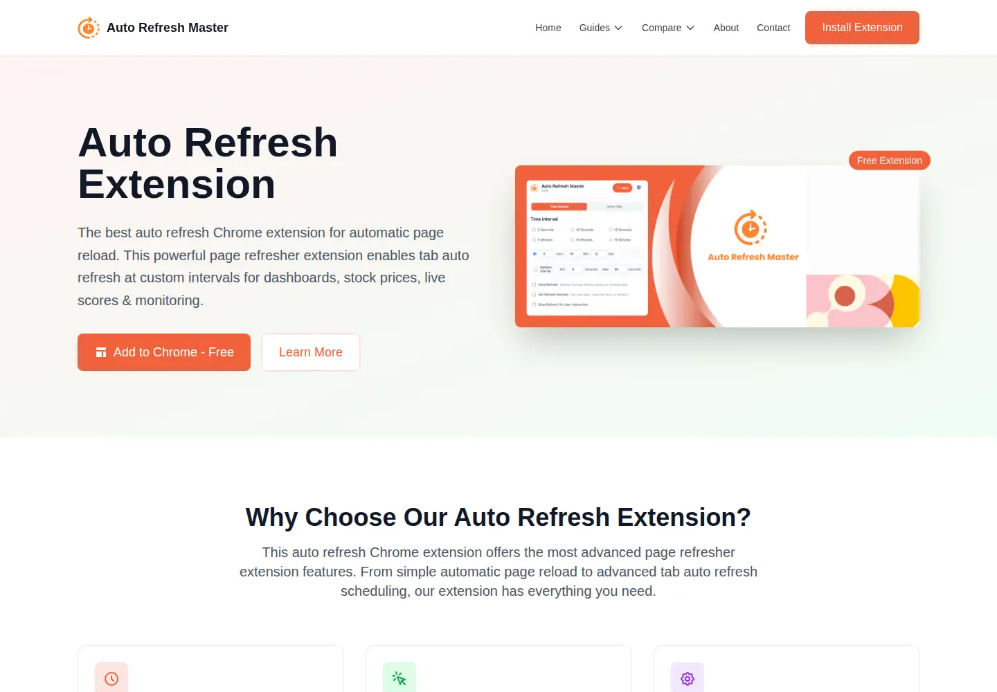 Screenshot of autorefreshmaster.com