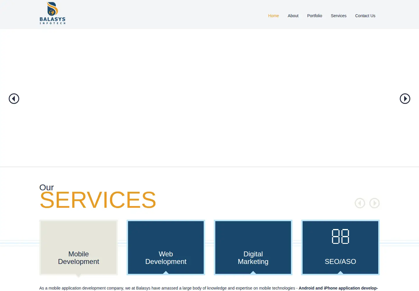 Screenshot of balasys.com