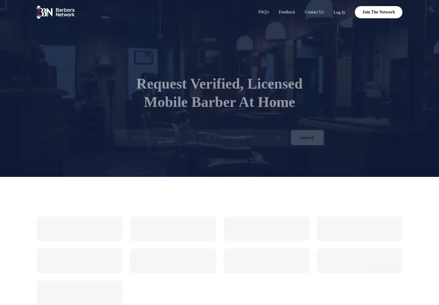 Screenshot of barbersnetwork.com