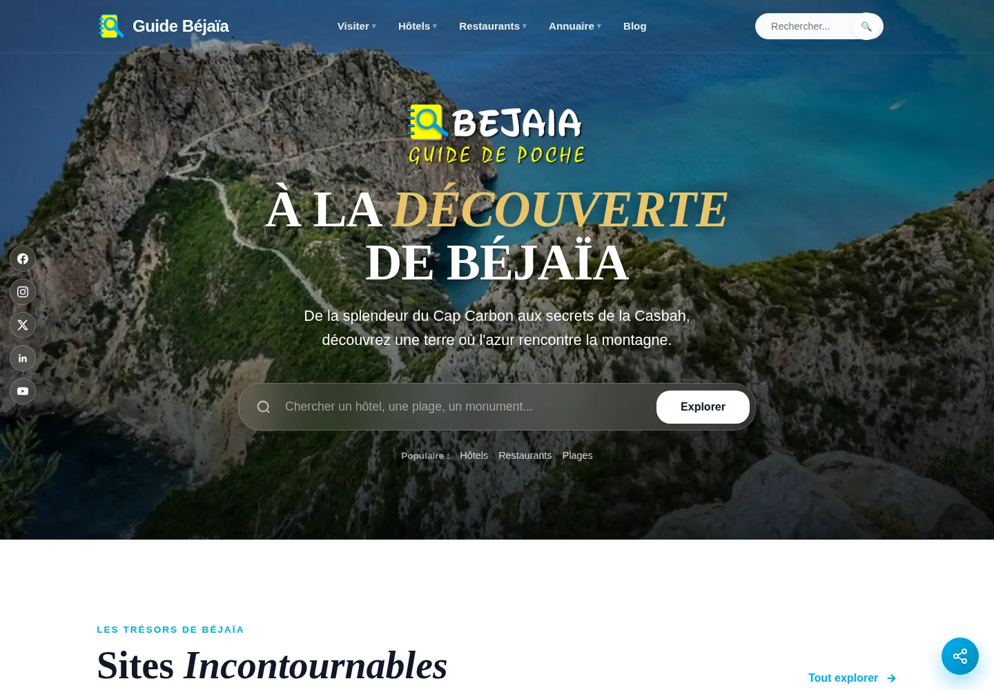 Screenshot of bejaia-guidedepoche.com
