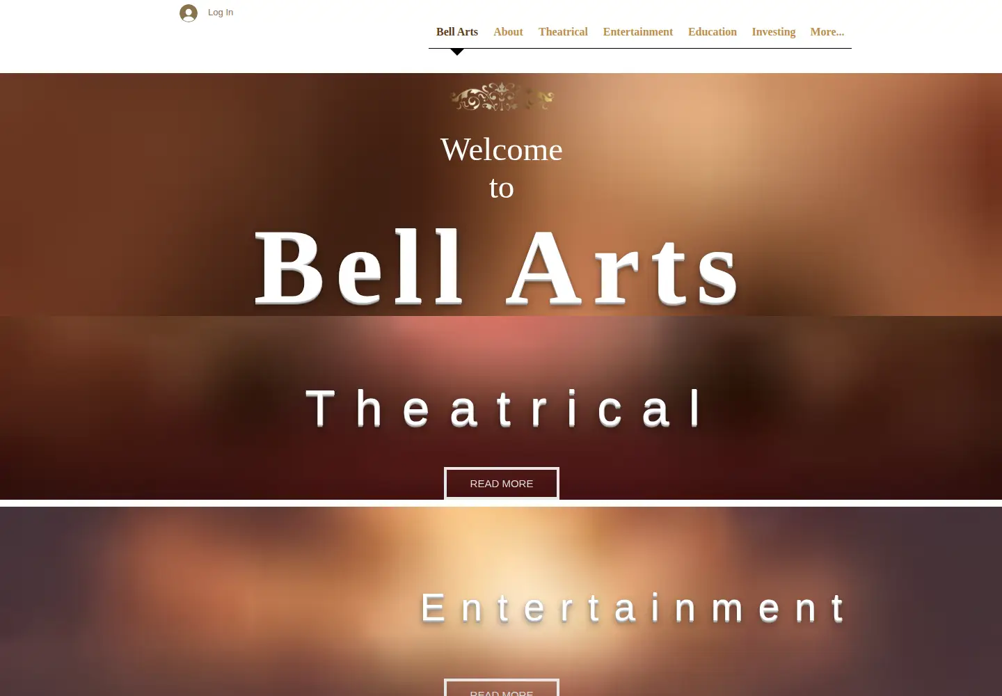 Screenshot of bellartsentertainment.com