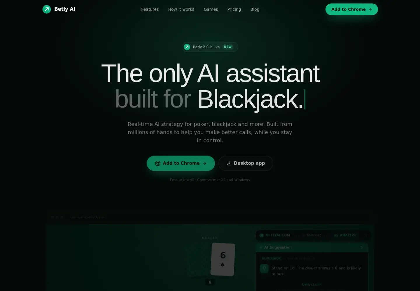 Screenshot of betlyai.com