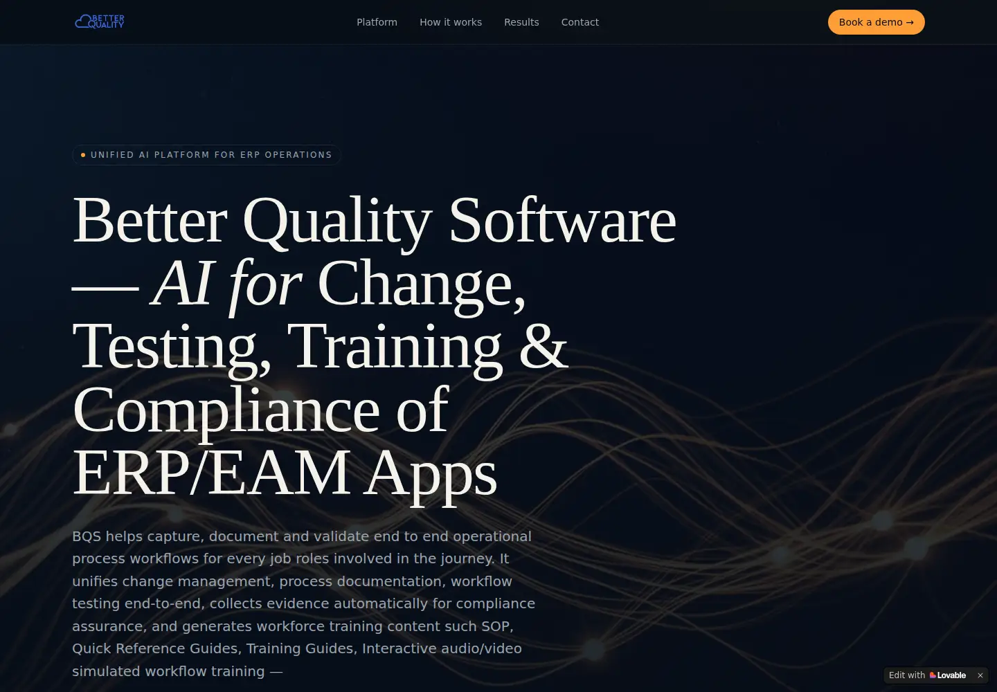 Screenshot of betterqualitysoftware.com