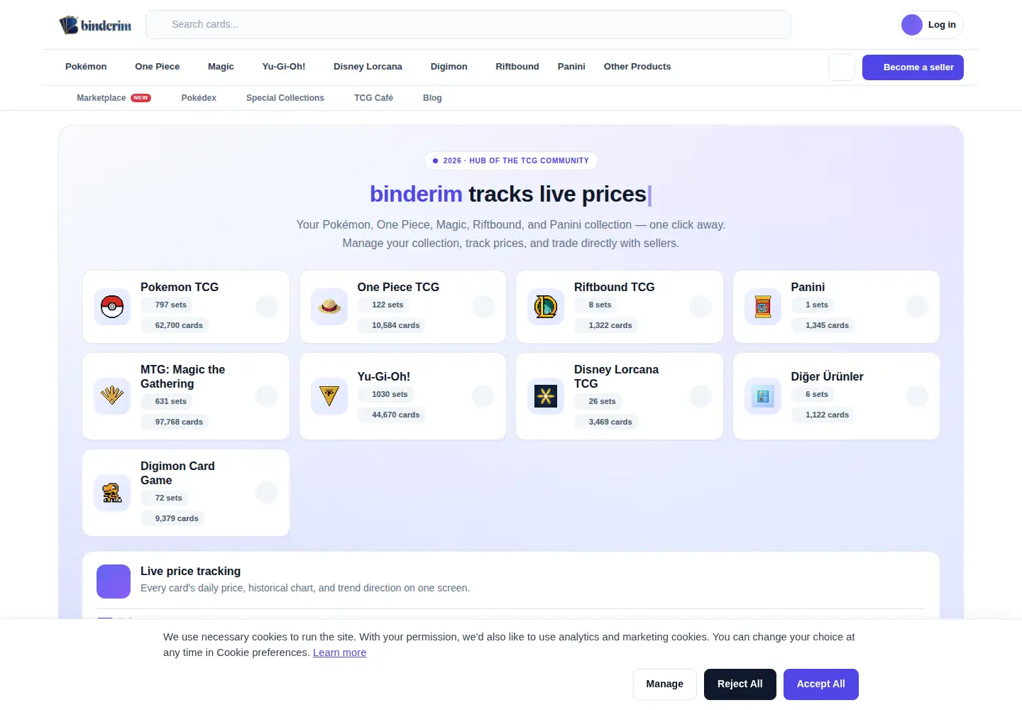 Screenshot of binderim.com