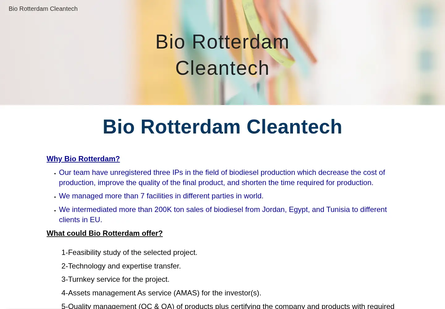 Screenshot of biorotterdam.com