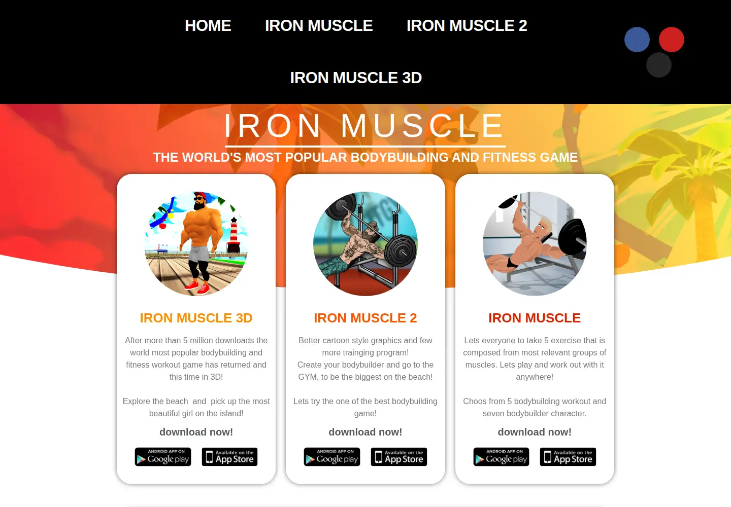 Screenshot of bodybuilding-fitness-game.com