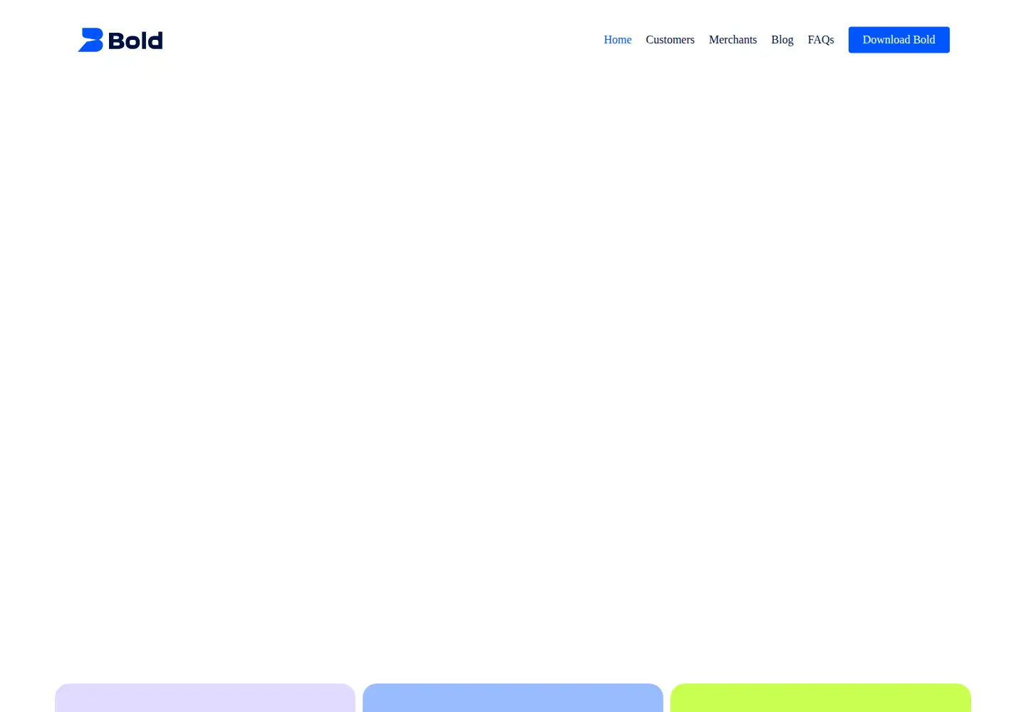 Screenshot of boldmfb.com