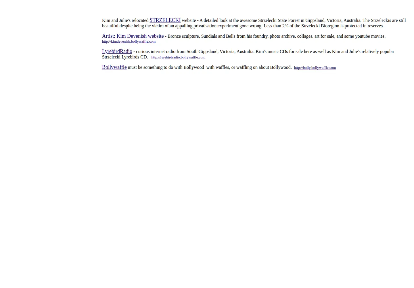 Captured homepage of bollywaffle.com in the current scan