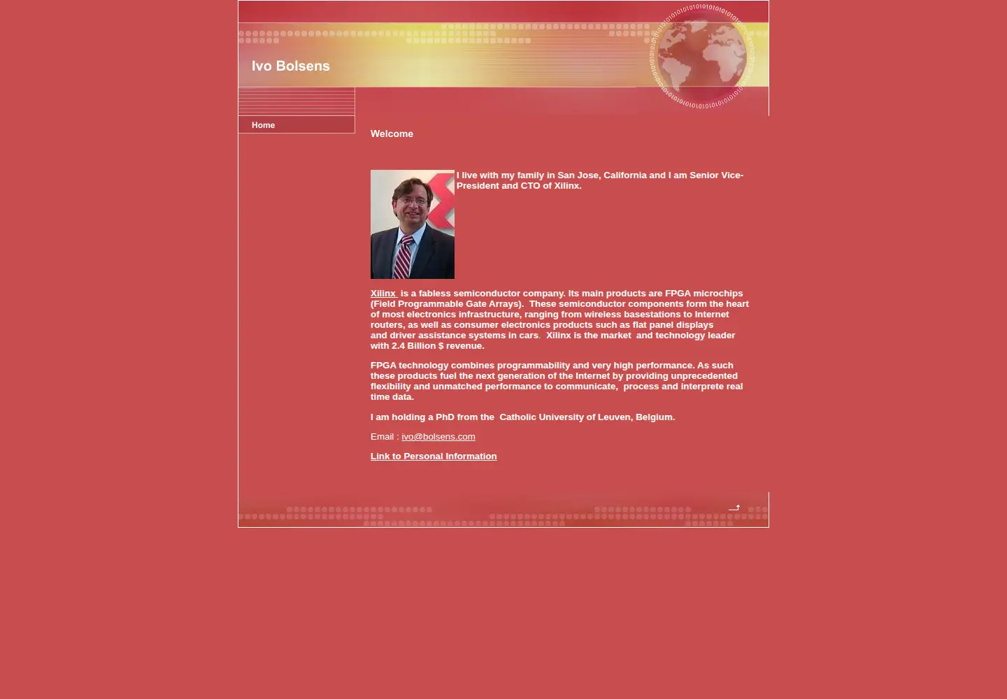 Captured homepage of bolsens.com in the current scan