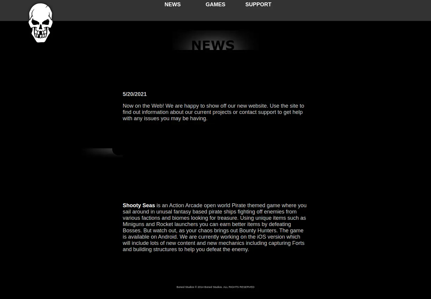Screenshot of bonedstudios.com