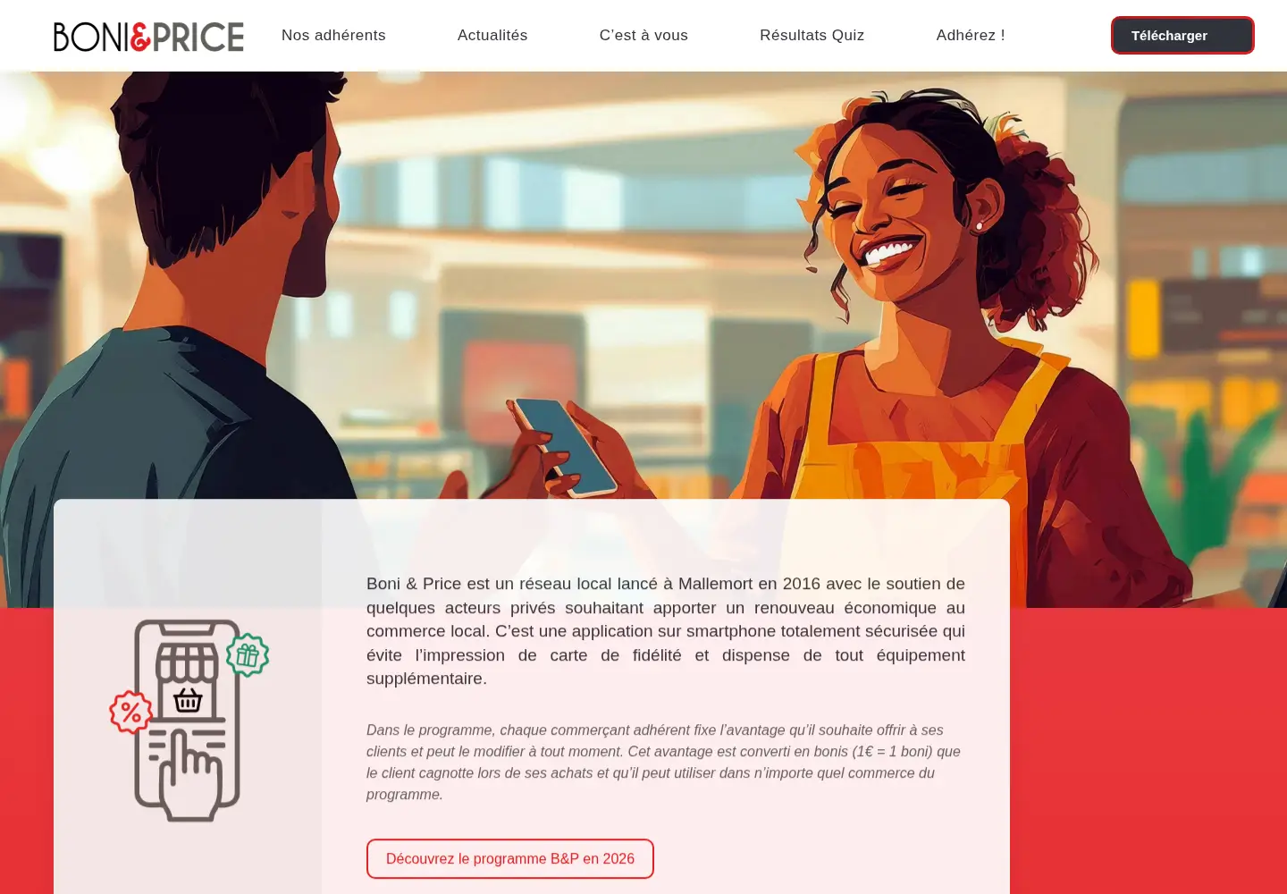 Screenshot of boniandprice.com