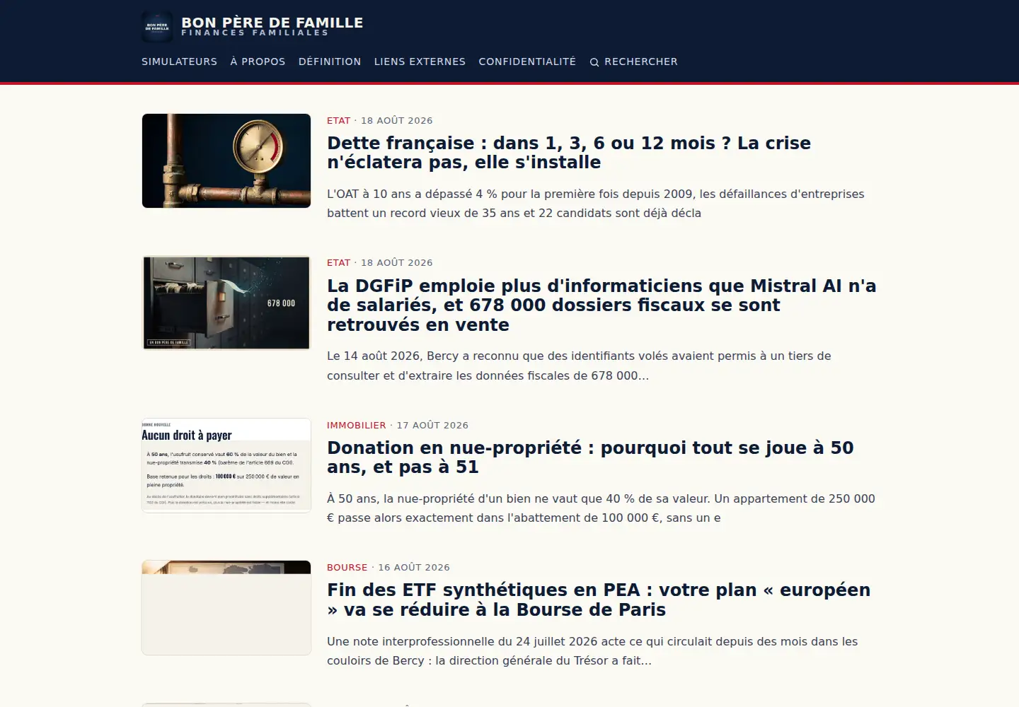 Screenshot of bonperedefamille.com
