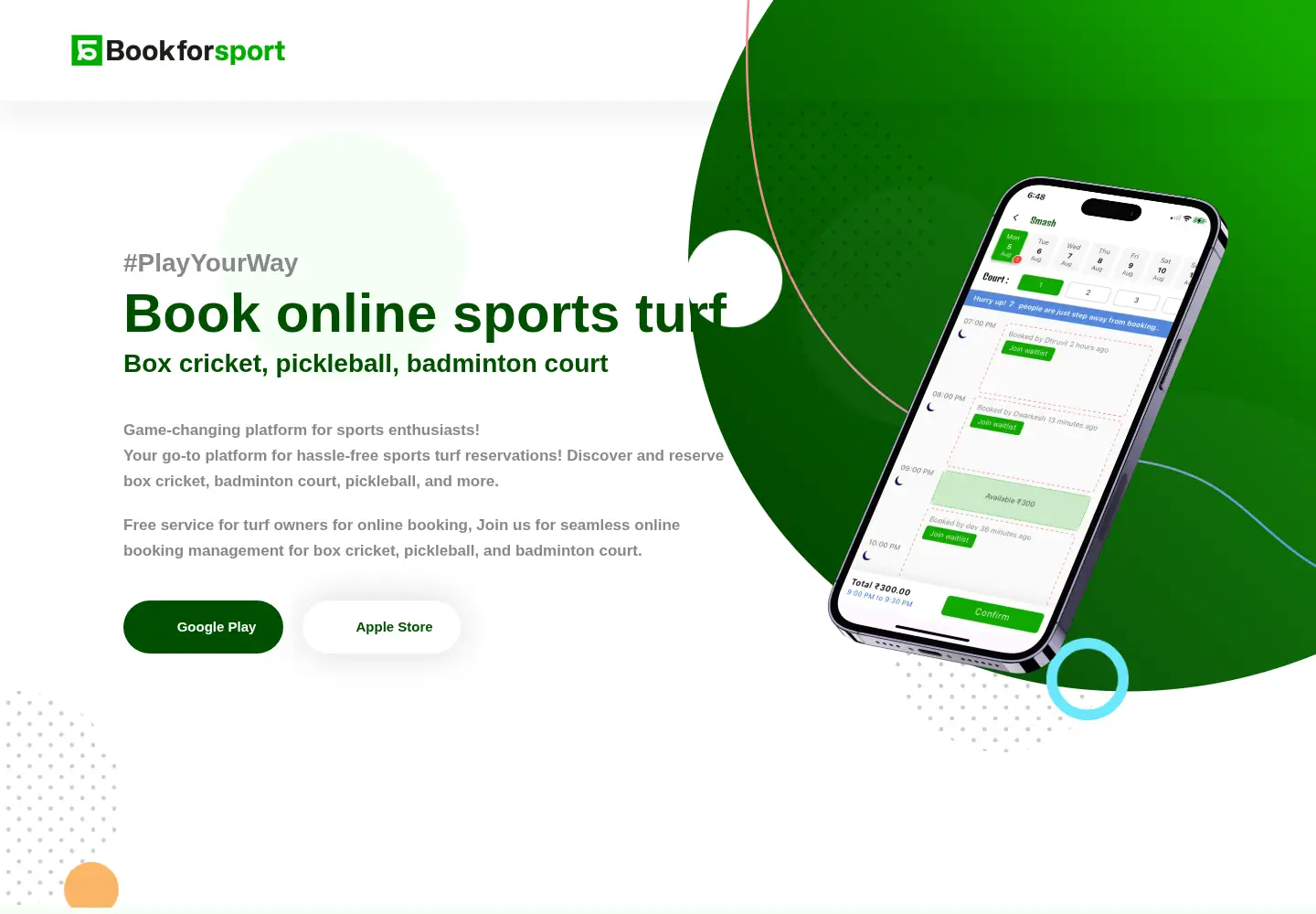 Captured homepage of bookforsport.com in the current scan