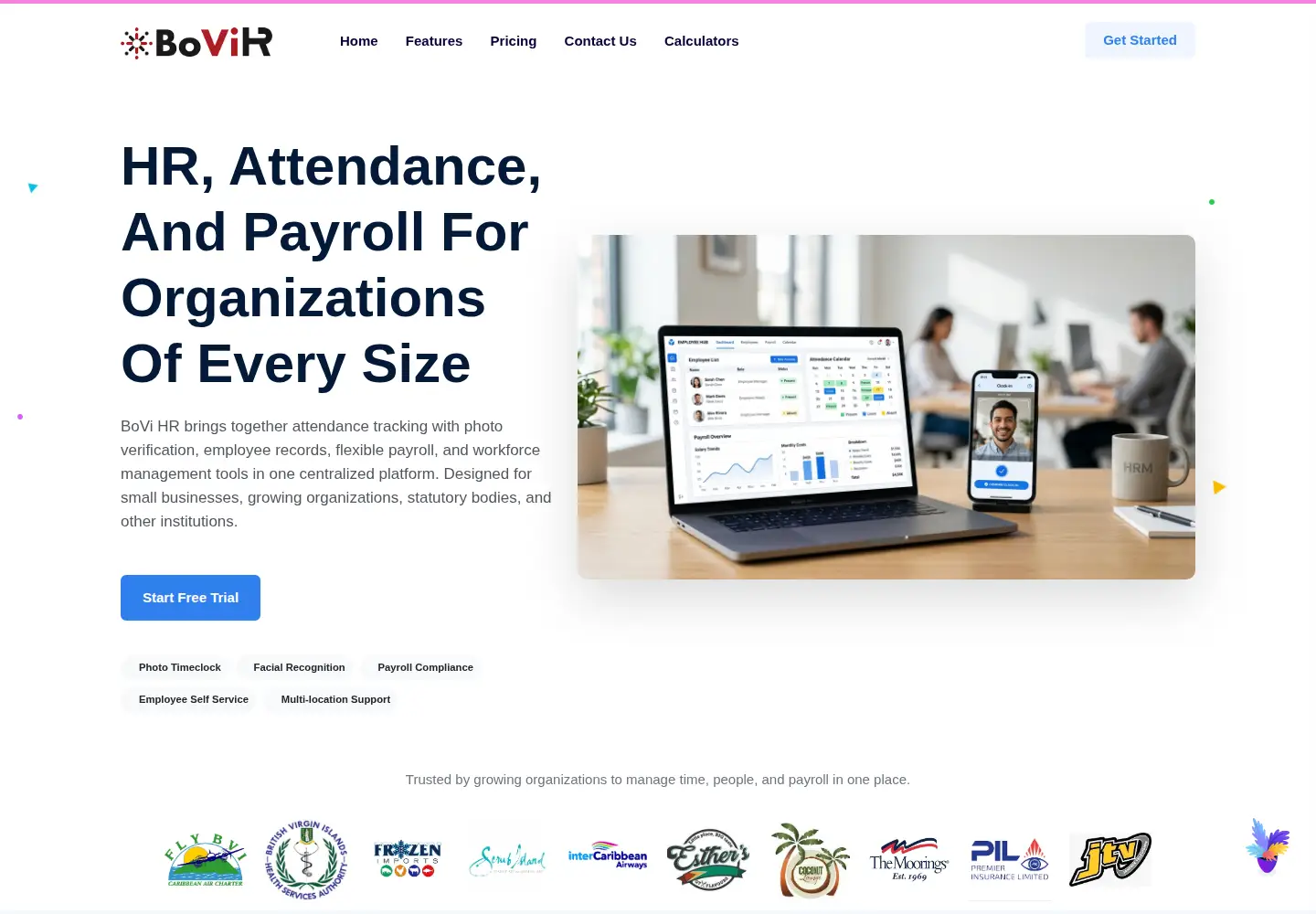 Screenshot of bovihr.com