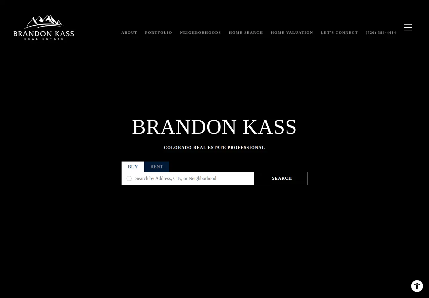 Captured homepage of brandonkass.com in the current scan