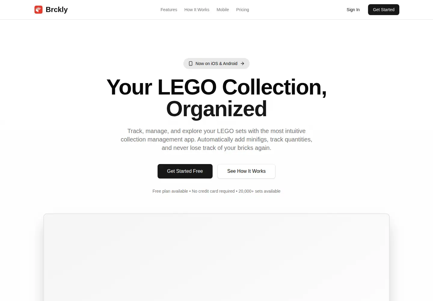 Captured homepage of brckly.com in the current scan