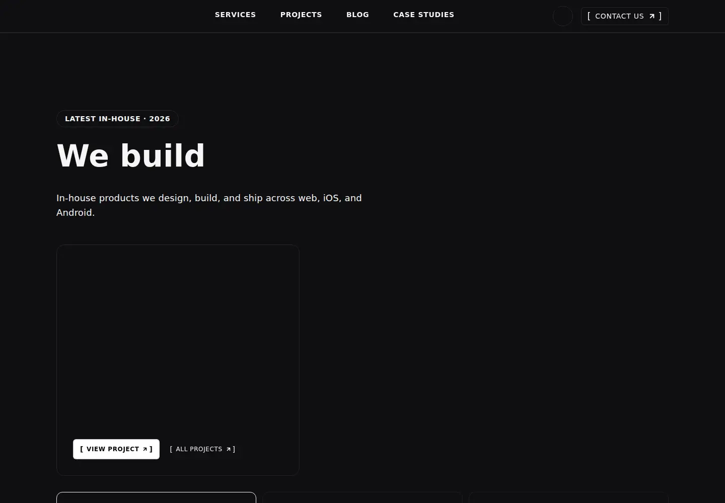 Captured homepage of breakproject.com in the current scan