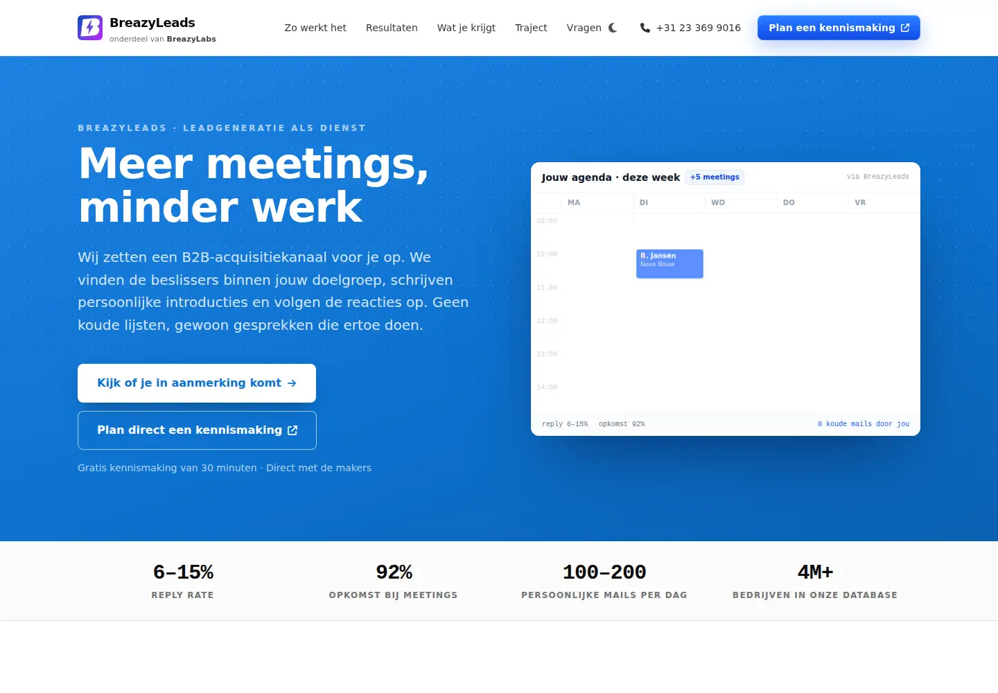 Screenshot of breazyleads.com