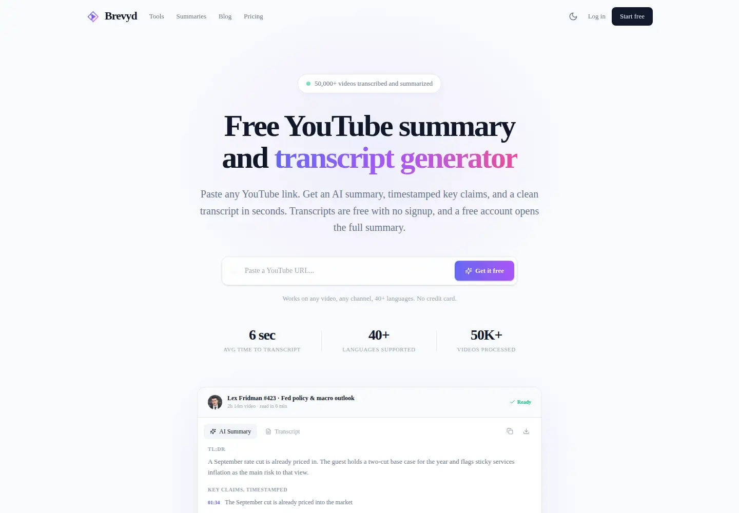 Screenshot of brevyd.com