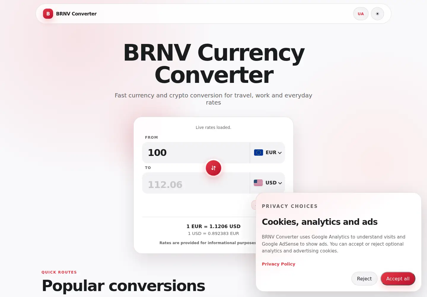 Screenshot of brnvconverter.com