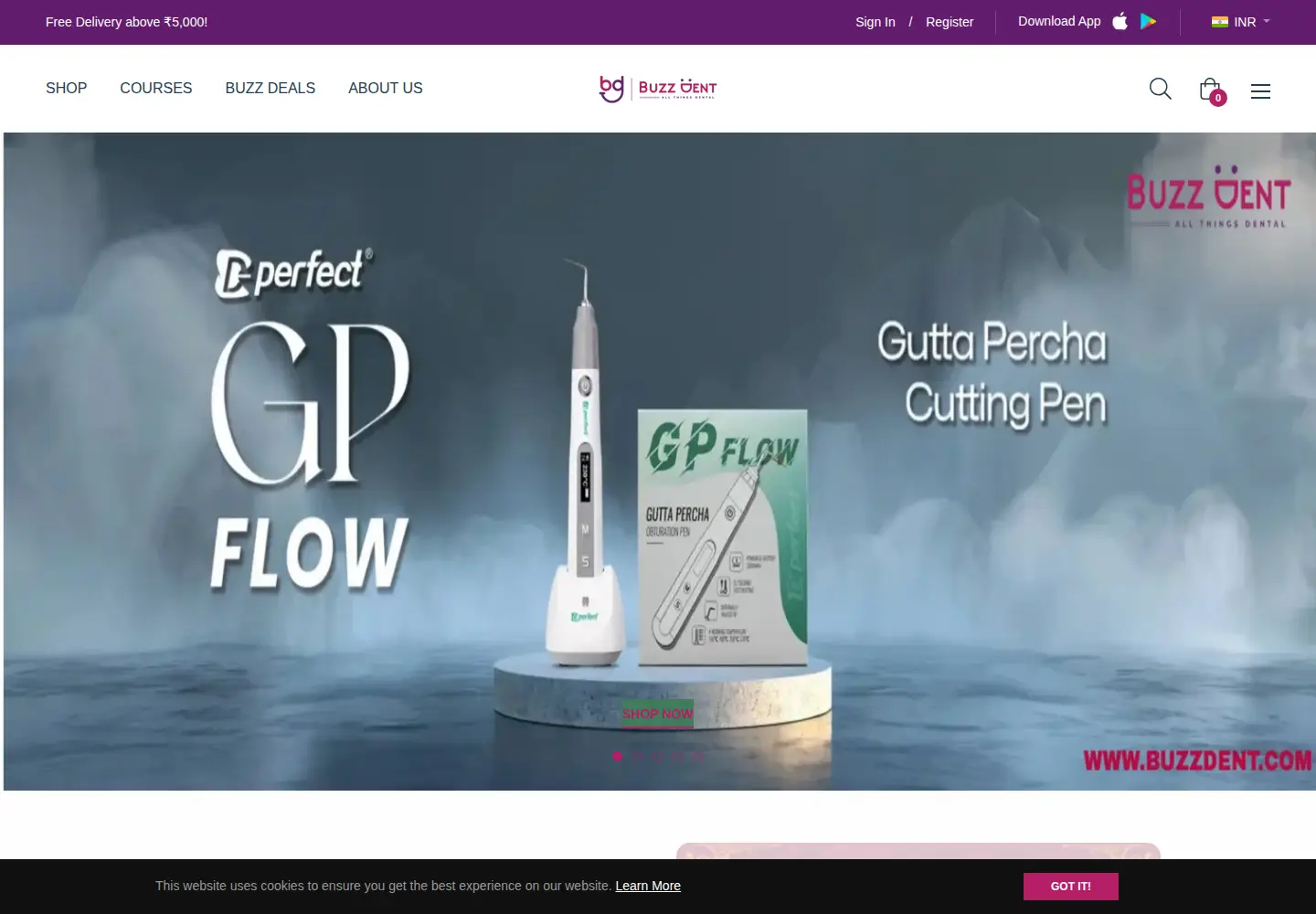 Screenshot of buzzdent.com