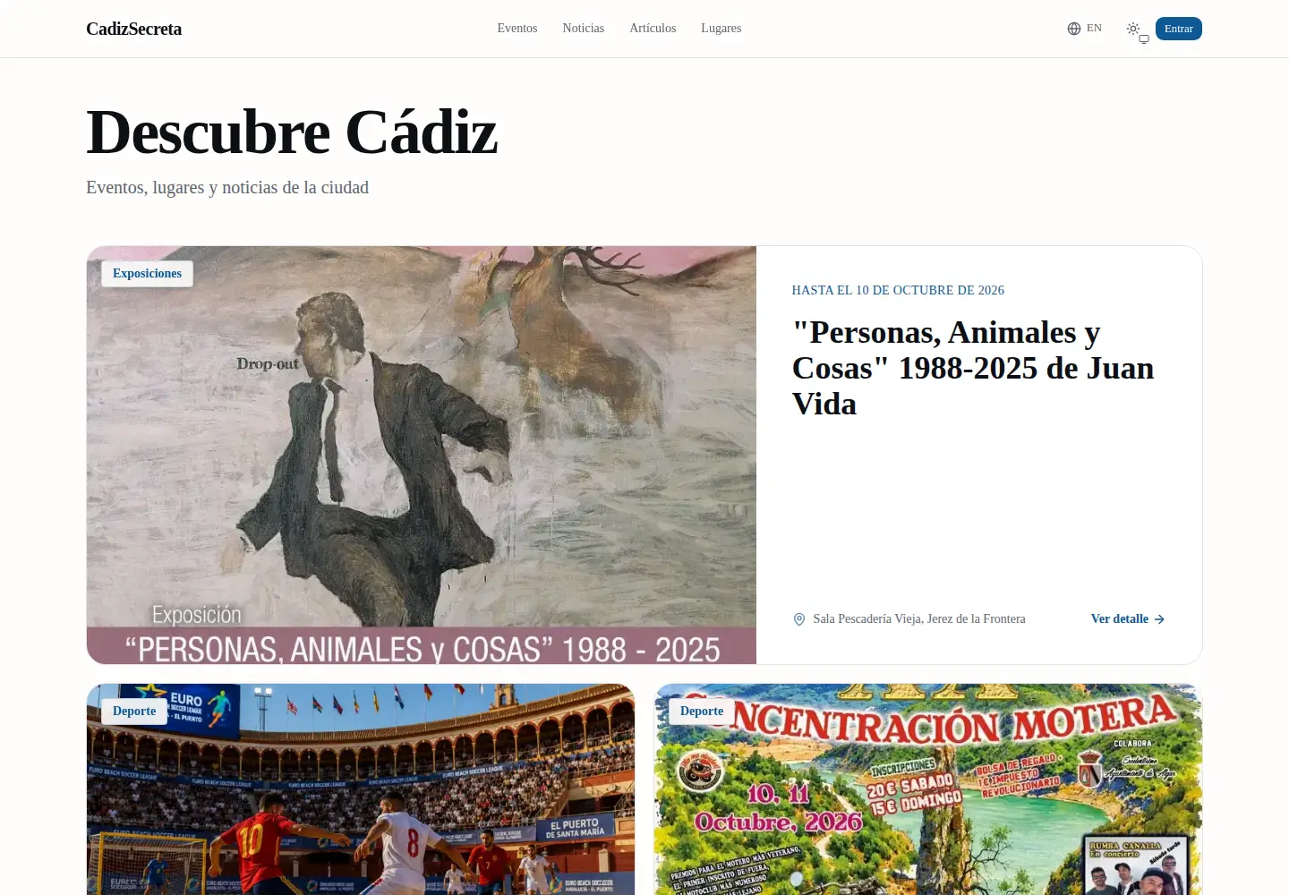 Screenshot of cadizsecreta.com
