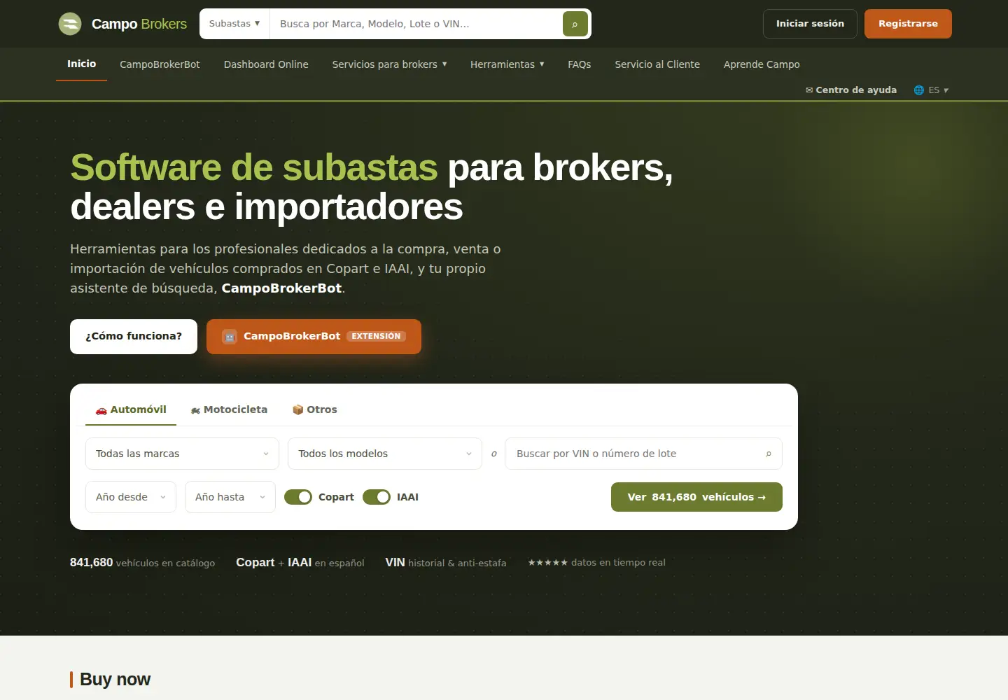 Screenshot of campobroker.com