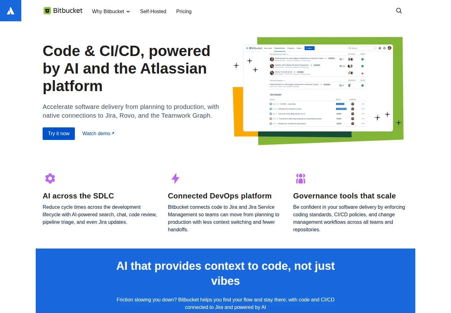 Screenshot of bitbucket.org