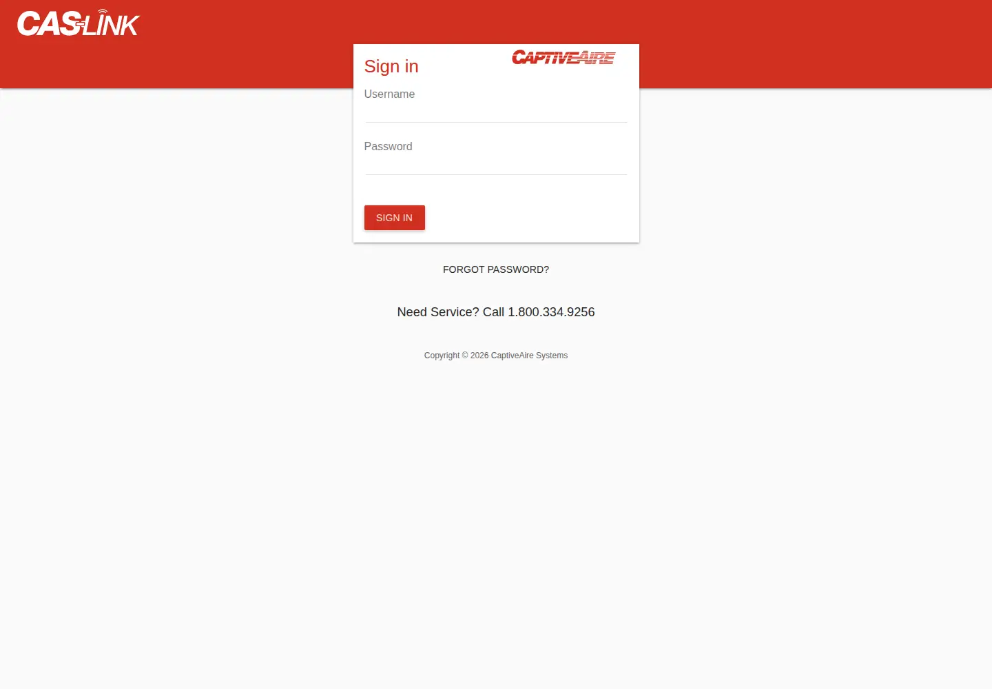 Screenshot of caslink.com