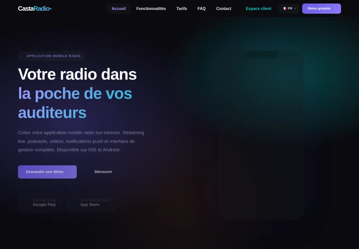 Screenshot of castaradio.com