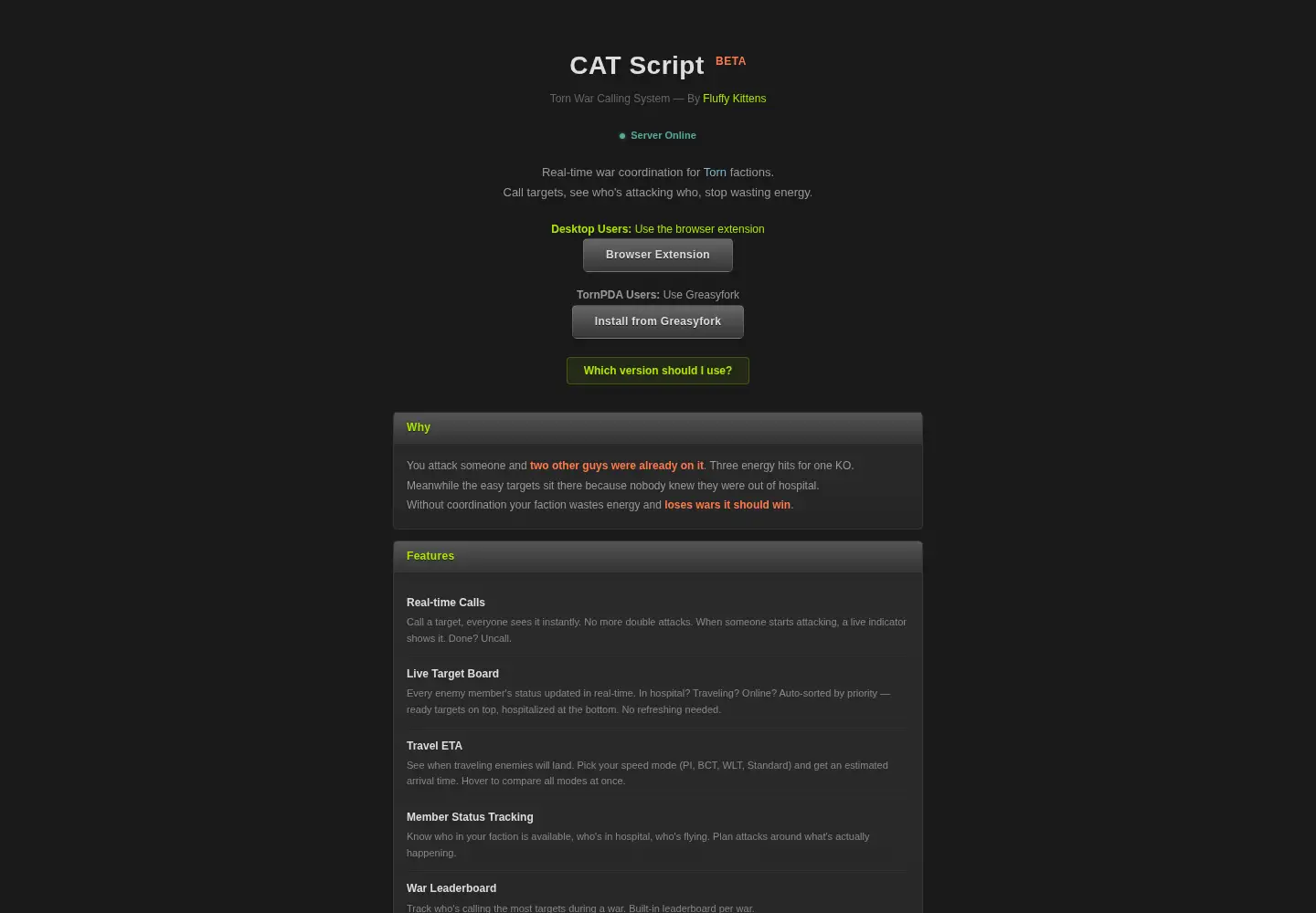 Screenshot of cat-script.com