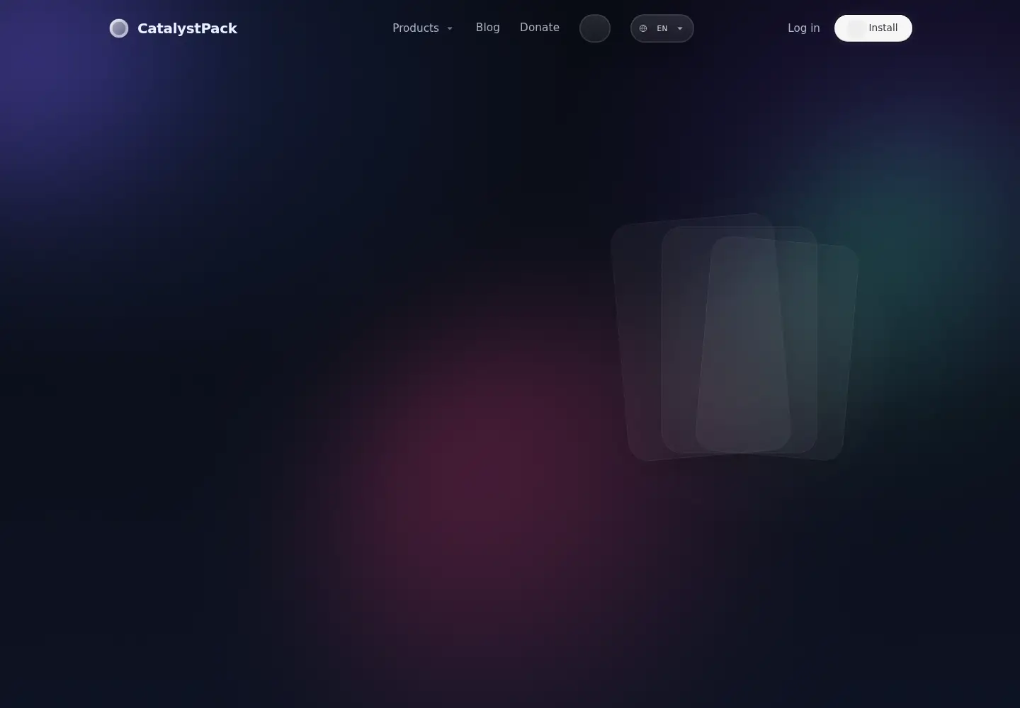 Screenshot of catalystpack.com