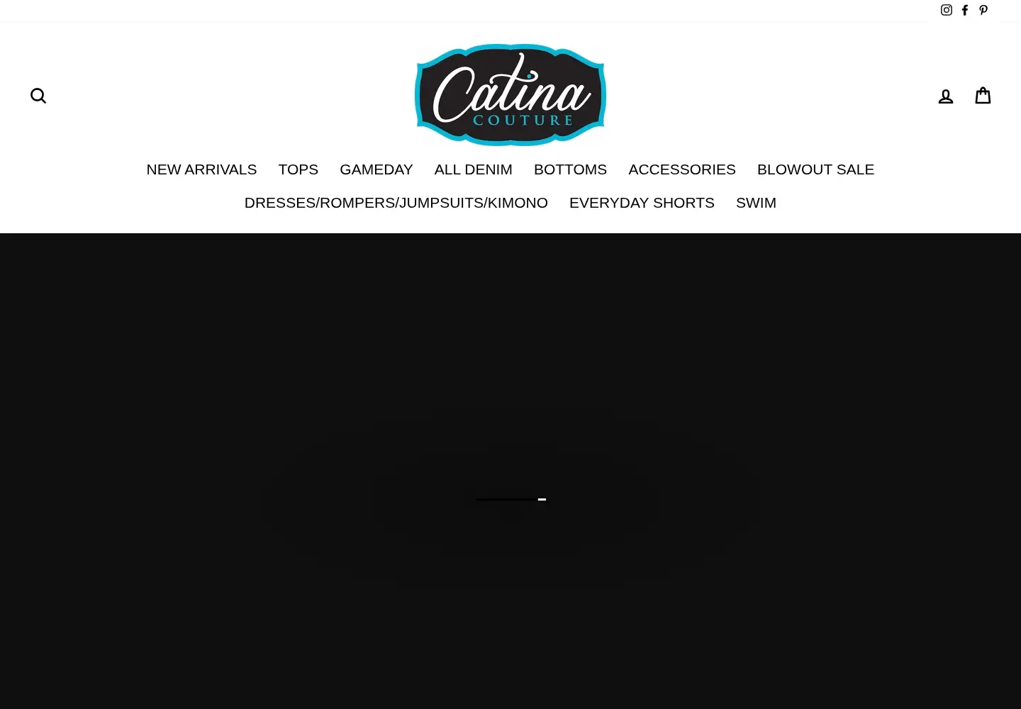 Captured homepage of catinacouture.com in the current scan