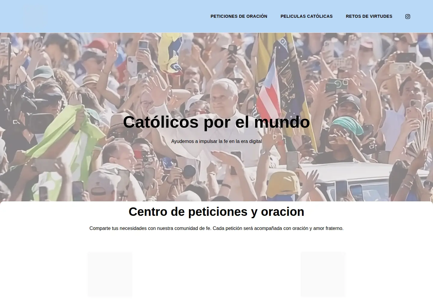 Screenshot of catolicosporelmundo.com