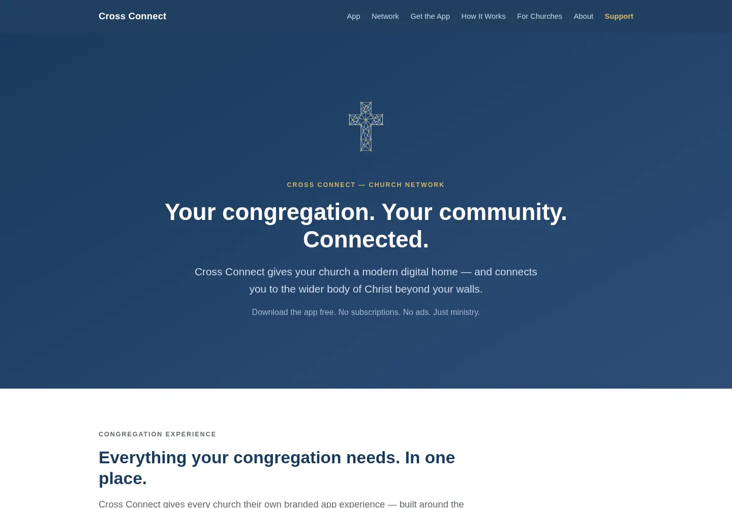 Captured homepage of ccchurchnet.com in the current scan