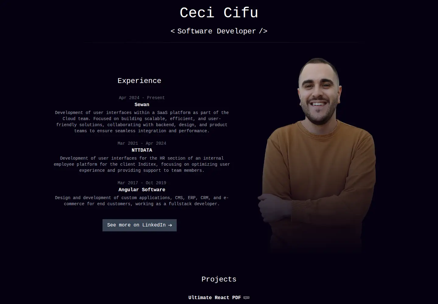 Captured homepage of cecicifu.com in the current scan