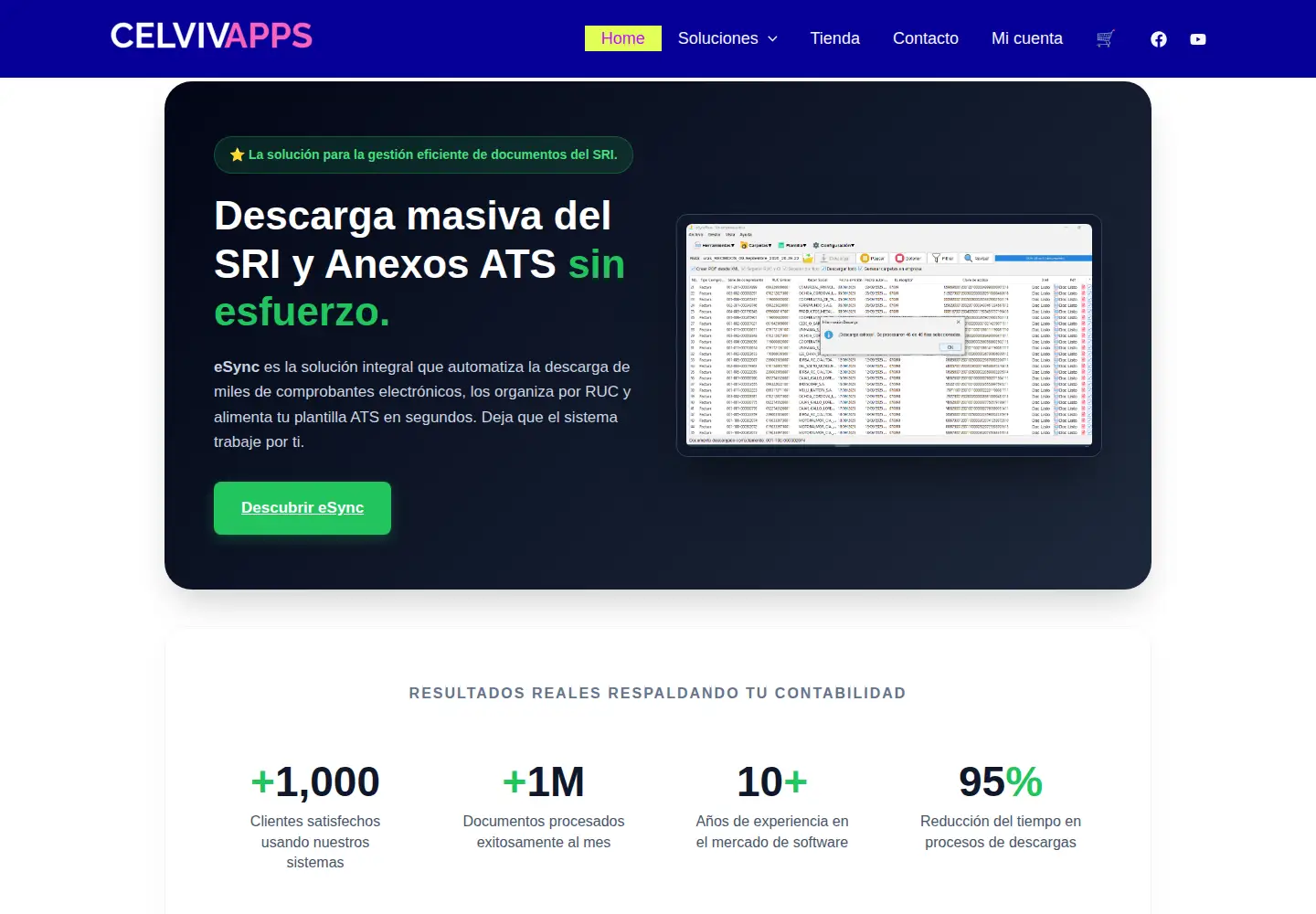 Screenshot of celvivapps.com