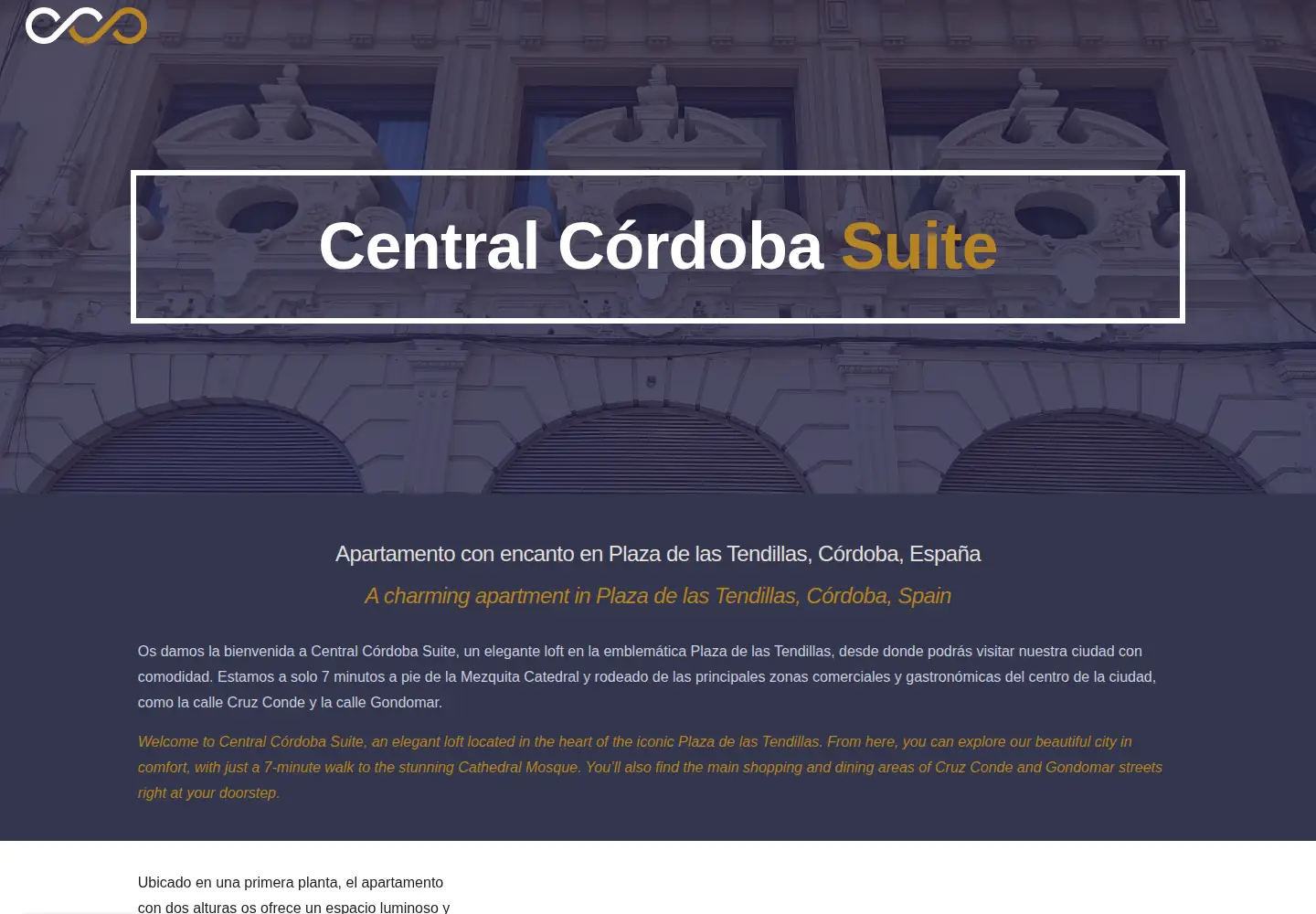 Screenshot of centralcordobasuite.com