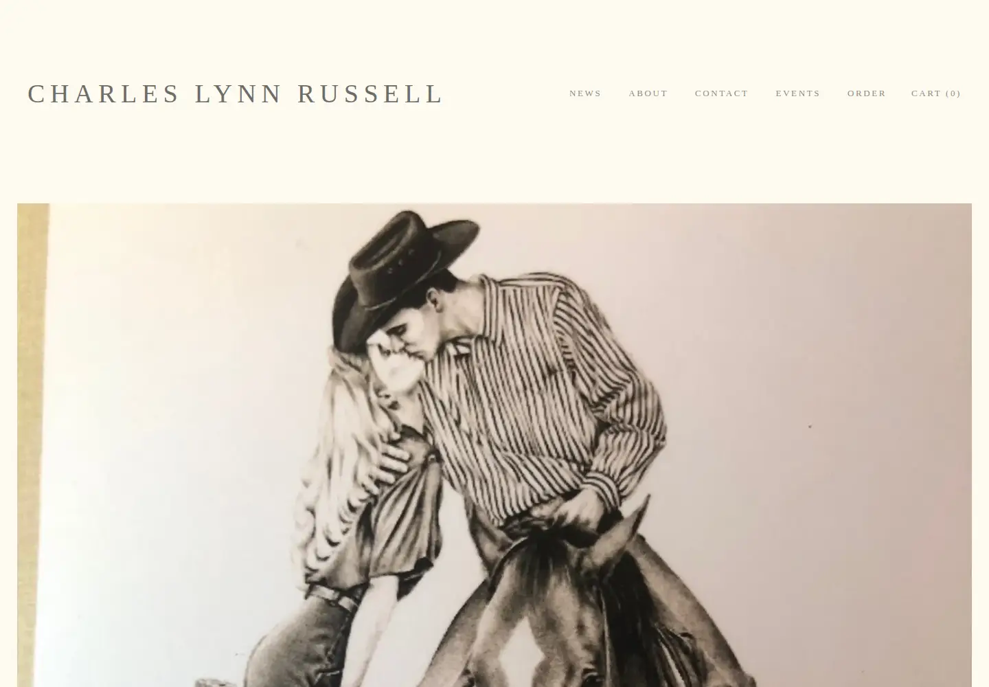 Captured homepage of charleslynnrussell.com in the current scan