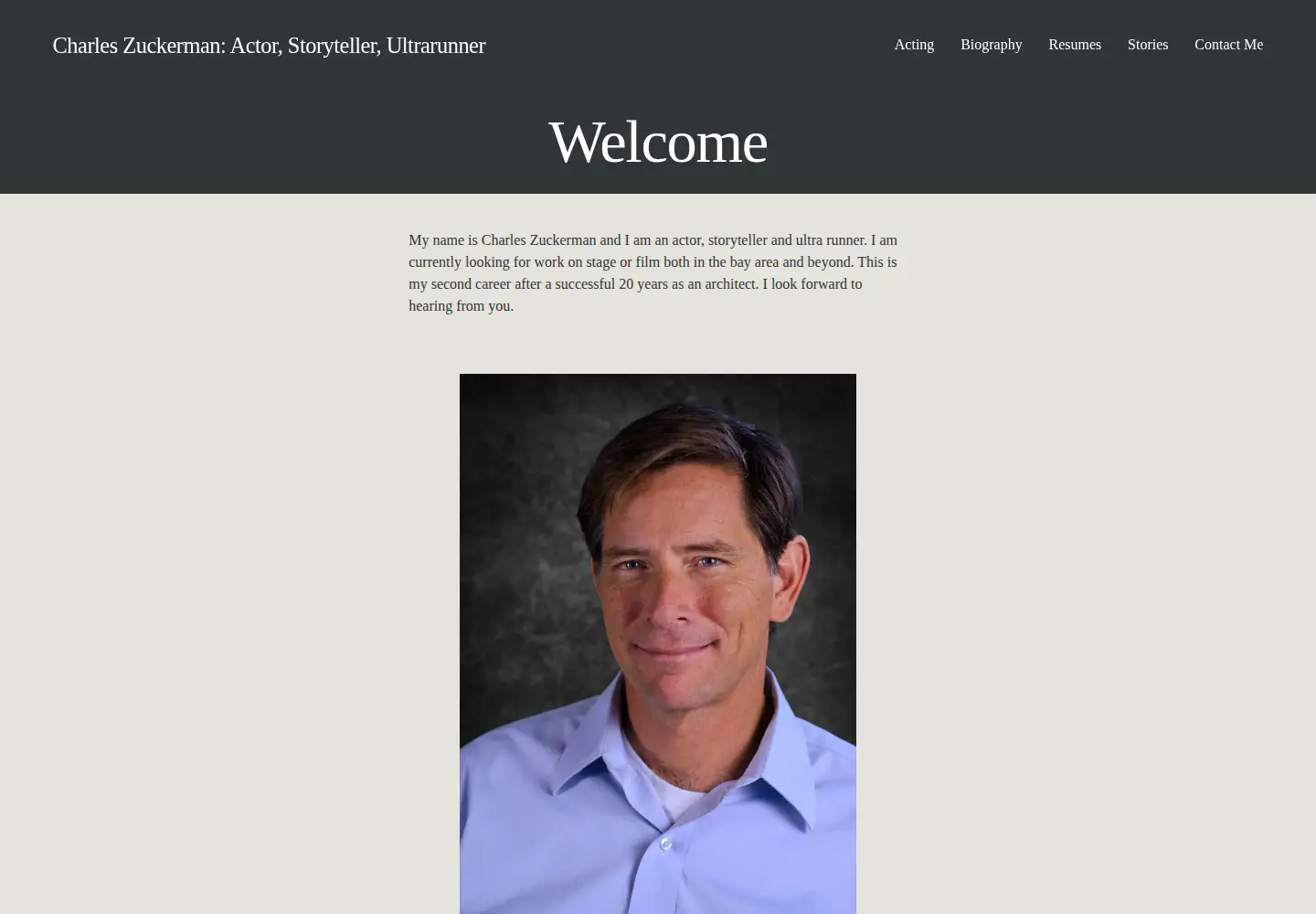 Screenshot of charleszuckerman.com