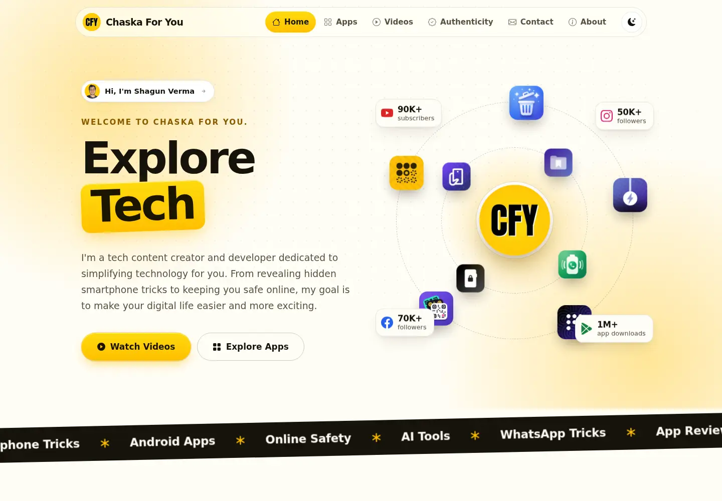 Captured homepage of chaskaforyou.com in the current scan