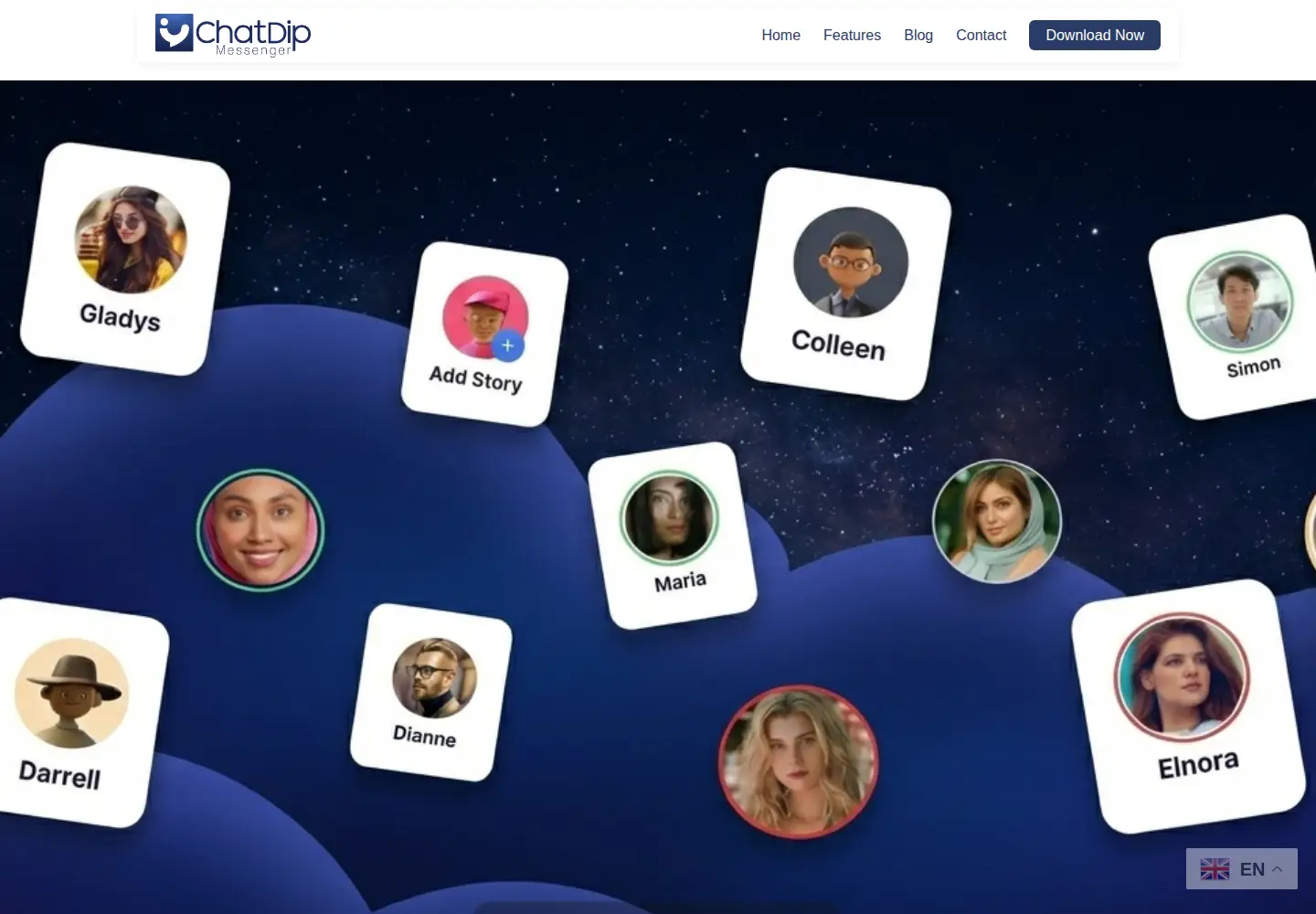 Captured homepage of chatdip.com in the current scan